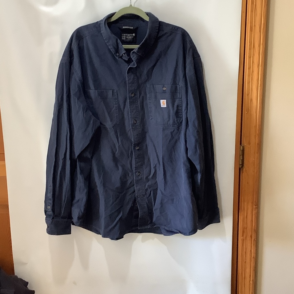 Carhartt Dark Blue Long Sleeve Shirt